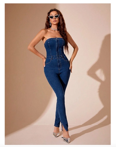 Damen jeans overall - overall, tube